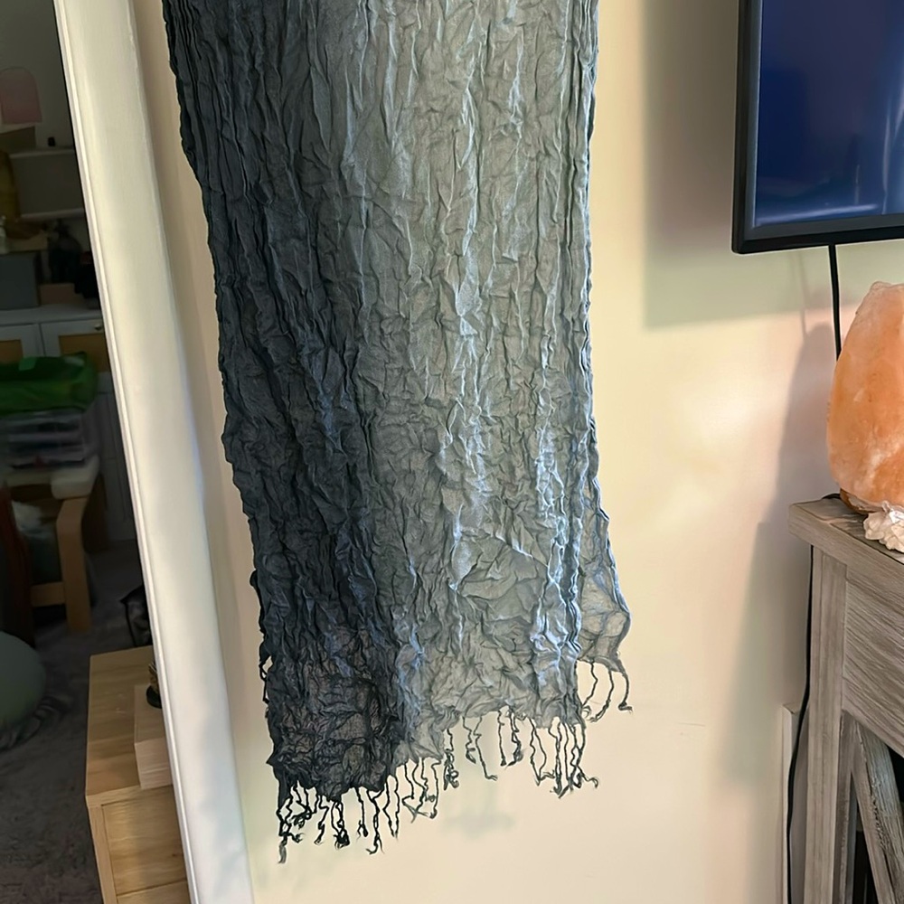 Ombré Ruffled Gray shall or scarf!